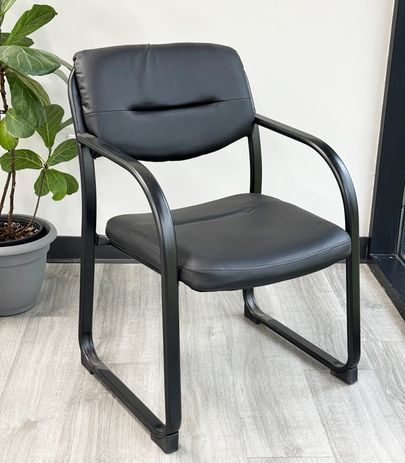 SteelWorks Leather Guest Chair