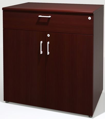 Custom 2-Door Conference Buffet Cabinet w/Bullnose Trim