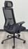 Linear Mesh Black Ergonomic Chair with Headrest