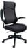 Mesh High Back Desk Chair with Flip Up Arms and Cloth Seat