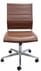 Padded Modern Classic Armless Leather Mid Back Chair in 3 Colors