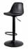 Compact Black Height Adj. Stool for Phone Booth