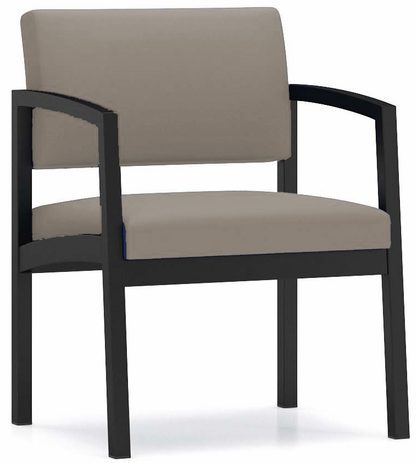 Lenox Steel Oversized 400 lb. Cap. Guest Chair in Upgrade Fabric/Healthcare Vinyl