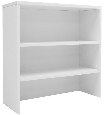 White Lateral File/Cabinet Bookcase Hutch