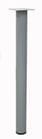 40&quotH Round Standing Height Metal Table Leg in Silver  - Single Leg