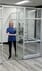 7'H Sliding Glass Door with Silver Frame