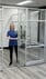 7'H Sliding Glass Door with Silver Frame