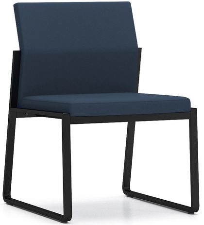 Gansett 300 lb. Cap. Armless Guest Chair in Upgrade Fabric/Healthcare Vinyl