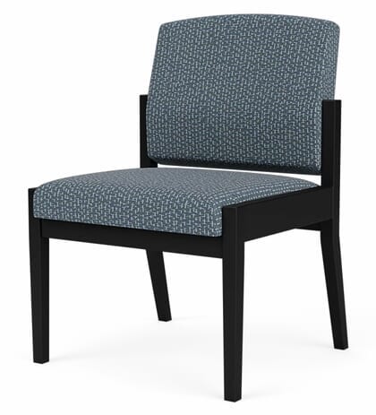 Amherst Steel Frame Armless Chair in Upgrade Fabric or Healthcare Vinyl
