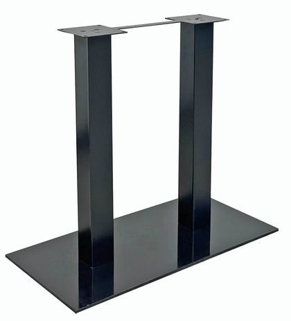 Steel Conference Table Base in Black or Chrome - Single Leg