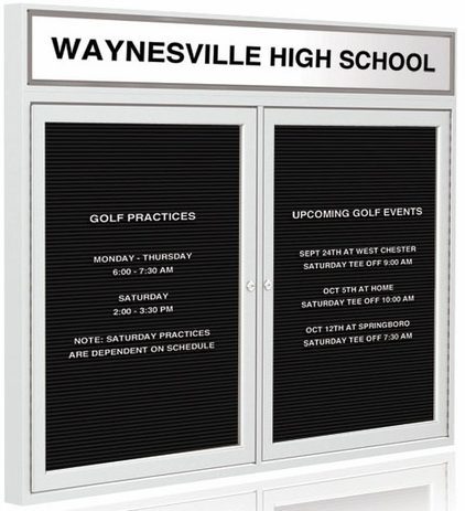 Deluxe Letter Board With Header Panel