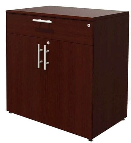 Custom 2-Door Conference Buffet Cabinet w/Bullnose Trim