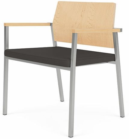 Avon 400 lb Cap. Guest Chair - Plywood Back / Upholstered Seat  Upcharge Fabric or Healthcare Vinyl
