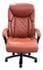 400 lbs. Cap. Cowhide Leather Executive Chair with Diamond Stitching in Terra Cotta Brown