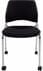 300 lb. Capacity Black Padded Mobile Stacking Guest Chair