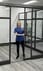 7'H Sliding Glass Door with Black Frame