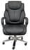 Big and Tall 500 lbs. Capacity Black Leather Deep Cushion Desk Chair