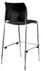 Black Vinyl Padded Stackable Cafe Stool - 31