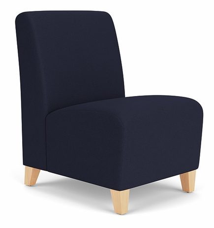 Siena Armless Guest Chair in Standard Fabric or Vinyl