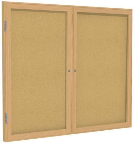 Wood Frame Cork Bulletin Board - 48