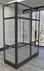 7-Foot High Clear Glass Office Panels w/ Black Frame - 24