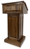 Counselor Solid Walnut Wood Lectern