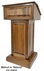 Counselor Solid Walnut Wood Lectern