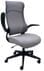 Mesh High Back Desk Chair with Flip Up Arms and Cloth Seat in Gray - FREE with $3000.00 Purchase!