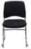 300 lb. Capacity Black Premium Padded Ganging Stack Chair