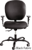 500 Lb. Cap. 24/7 Rated Black Task Chair w/ Arms