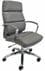 Chrome Classic Padded Leather Office Chair in Fashion Gray