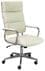 Cream Leather High Back Office Chair 