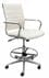 Leather Padded Mid Back Office Stool with Chrome Frame w/23