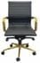 Gold Series Modern Classic Black Leather Mid Back Office Chair