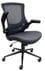 Mesh Office Chair with Vinyl Seat and Flip Up Arms