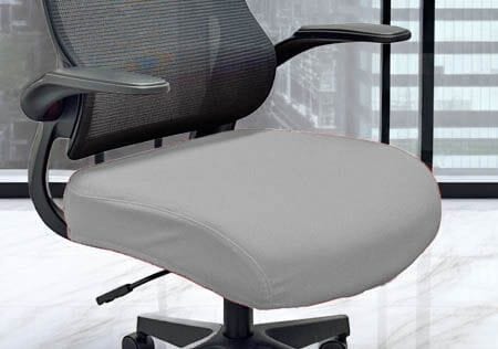 Office Chair Seat Slip Cover in Silver Gray - Free with $500 Purchase!