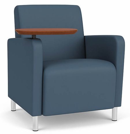Ravenna Guest Chair w/ Swivel Tablet in Standard Fabric or Vinyl