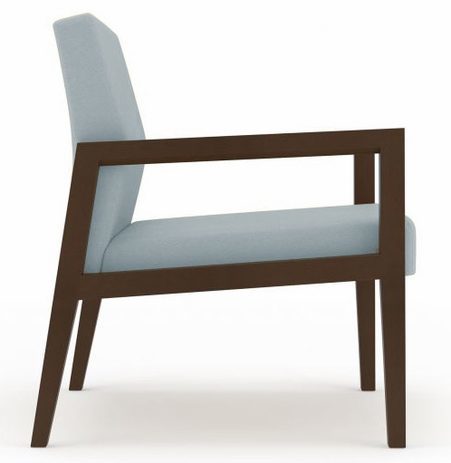 Brooklyn 400 lb. Cap. Lounge Chair in Upgrade Fabric/Healthcare Vinyl