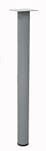 40&quotH Round Standing Height Metal Table Leg in Silver  - Single Leg