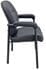 400 lbs. Capacity Black Vinyl Guest Chair with Padded Arms
