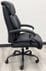 400 Lbs. Capacity Genuine Cowhide Leather Executive Chair in Black