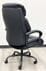 400 Lbs. Capacity Genuine Cowhide Leather Executive Chair in Black