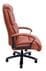 400 lbs. Cap. Cowhide Leather Executive Chair with Diamond Stitching in Terra Cotta Brown