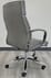 Chrome Classic Padded Leather Office Chair in Fashion Gray