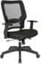 24/7 300 lb. Capacity Heavy-Duty Black Mesh Chair w/Memory Foam Seat