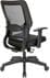 24/7 300 lb. Capacity Heavy-Duty Black Mesh Chair w/Memory Foam Seat