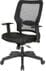 24/7 300 lb. Capacity Heavy-Duty Black Mesh Chair w/Memory Foam Seat