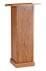 Oak Veneer Pedestal Lectern w/Optional Cross