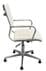 Padded Modern Classic Swivel Guest Chair in Cream Leather - Optional Armrests