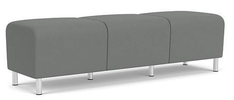 Ravenna 3 Seat Bench in Standard Fabric or Vinyl